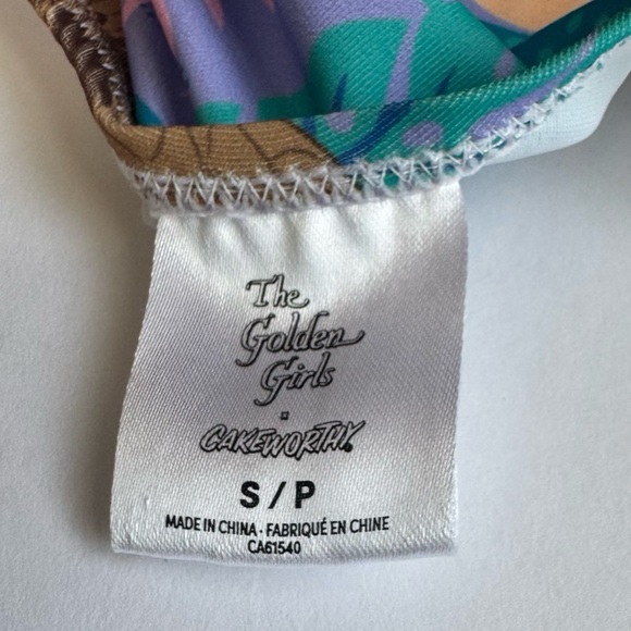 CAKEWORTHY NEW Golden Girls One Piece Swimsuit 80s Vintage Print Graphic - Picture 11 of 11